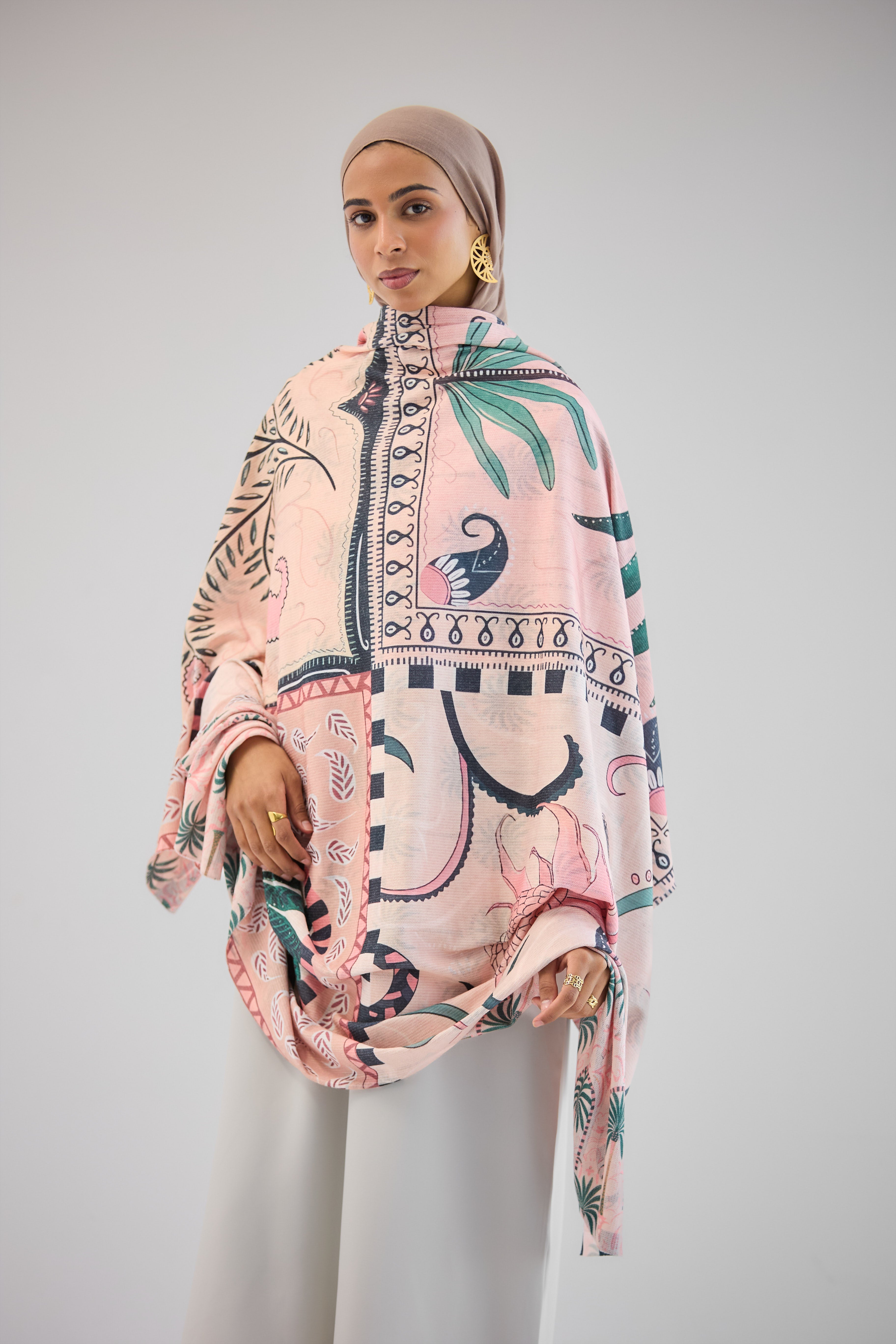 Palm Rose Shawl - AB ESSENTIALS