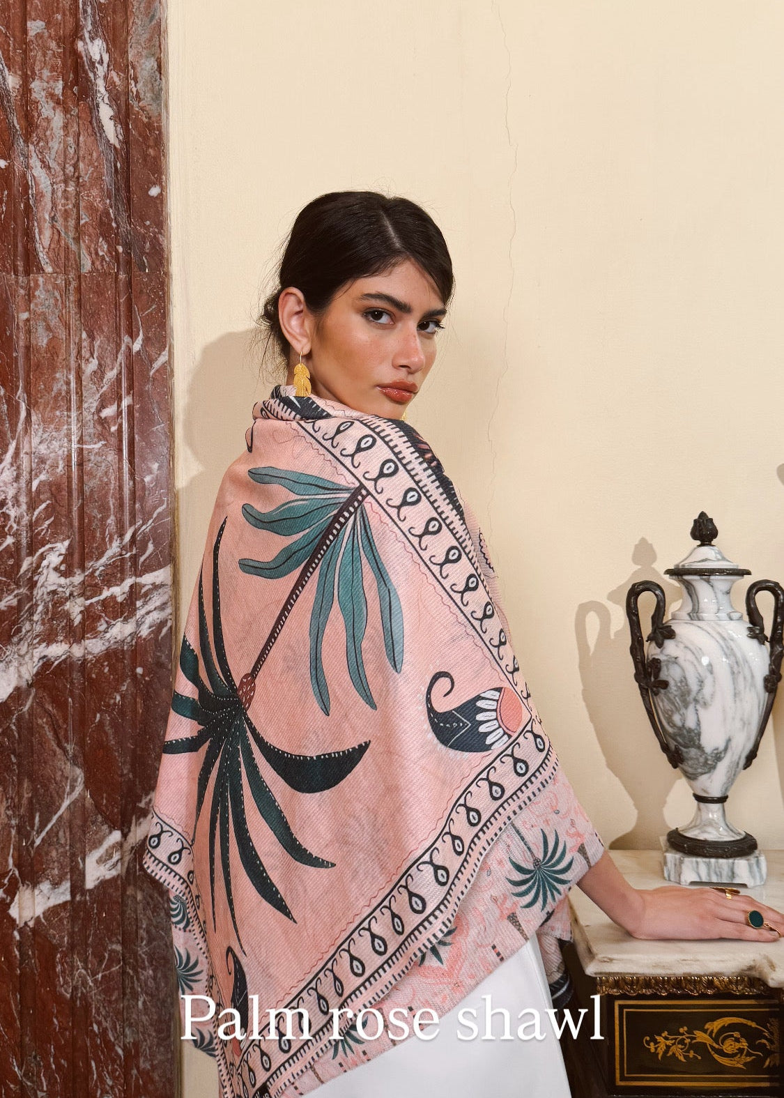 Palm Rose Shawl - AB ESSENTIALS