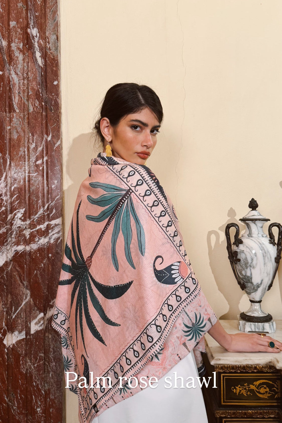 Palm Rose Shawl - AB ESSENTIALS