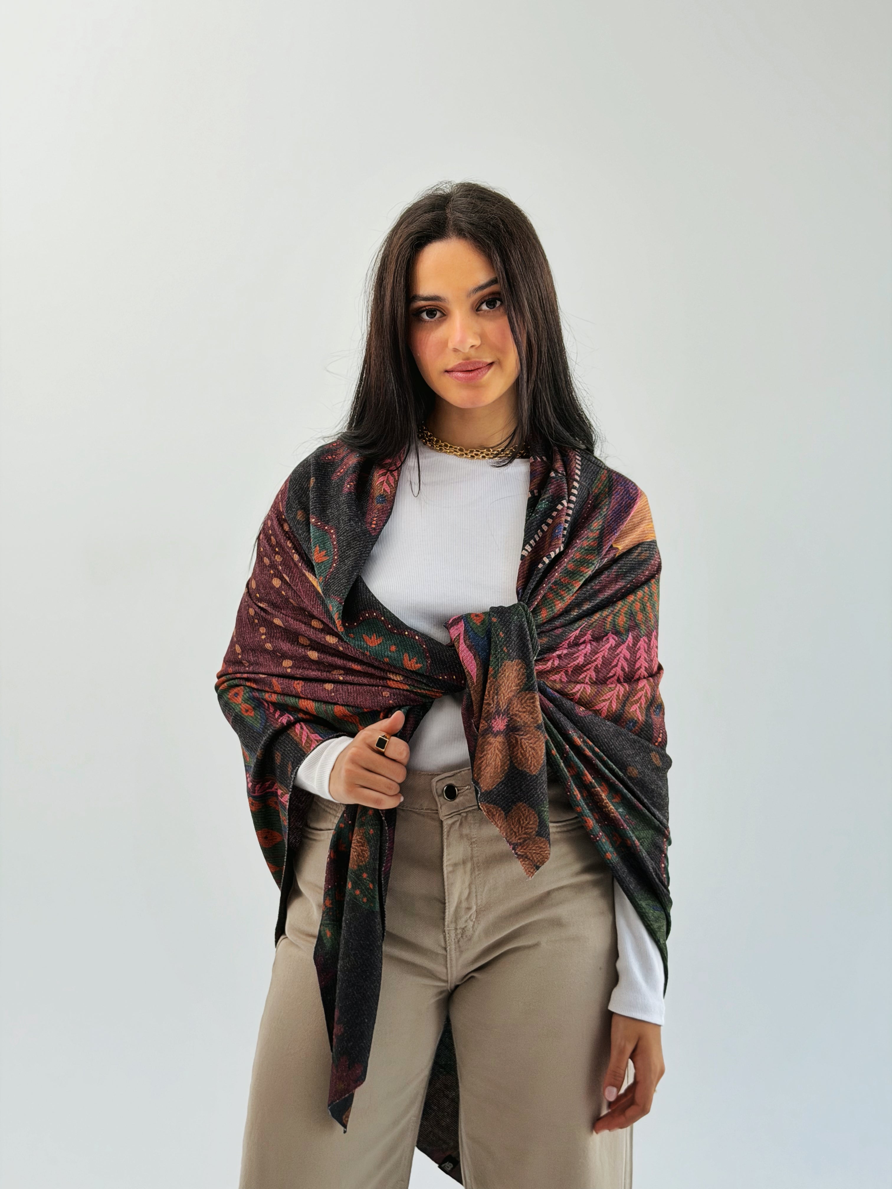 Parrot Wool Shawl - AB ESSENTIALS