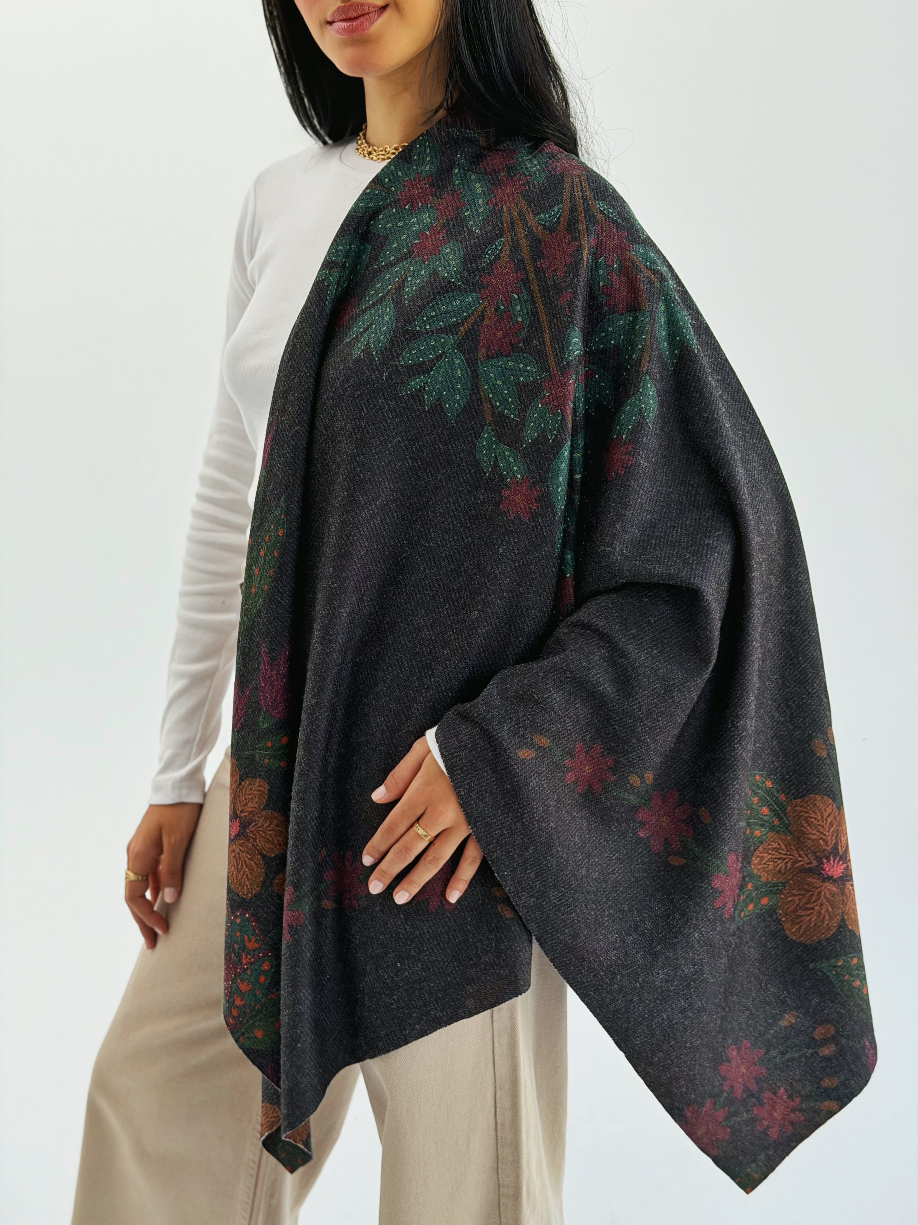 Parrot Wool Shawl - AB ESSENTIALS