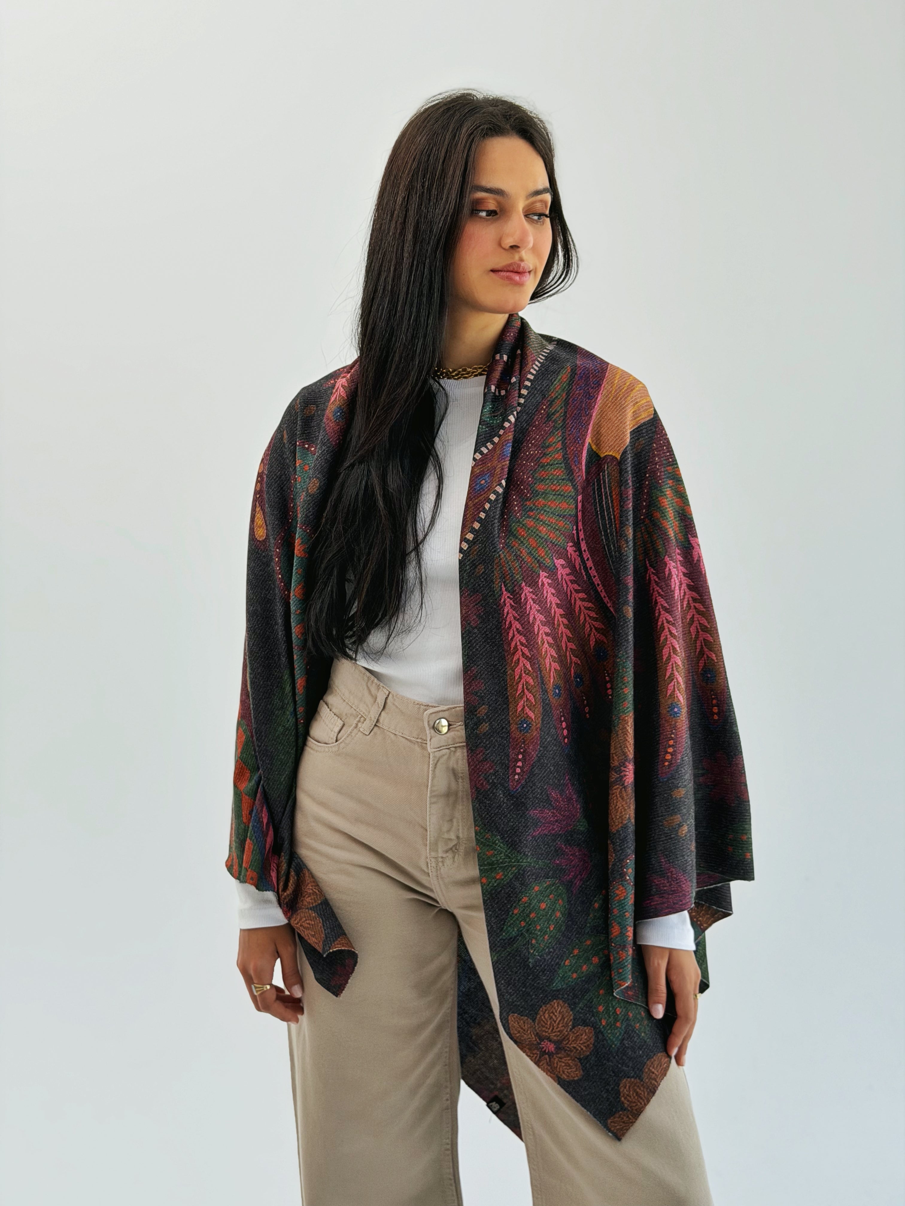 Parrot Wool Shawl - AB ESSENTIALS