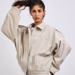 Power Jacket Beige - AB ESSENTIALS