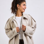 Power Jacket Beige - AB ESSENTIALS