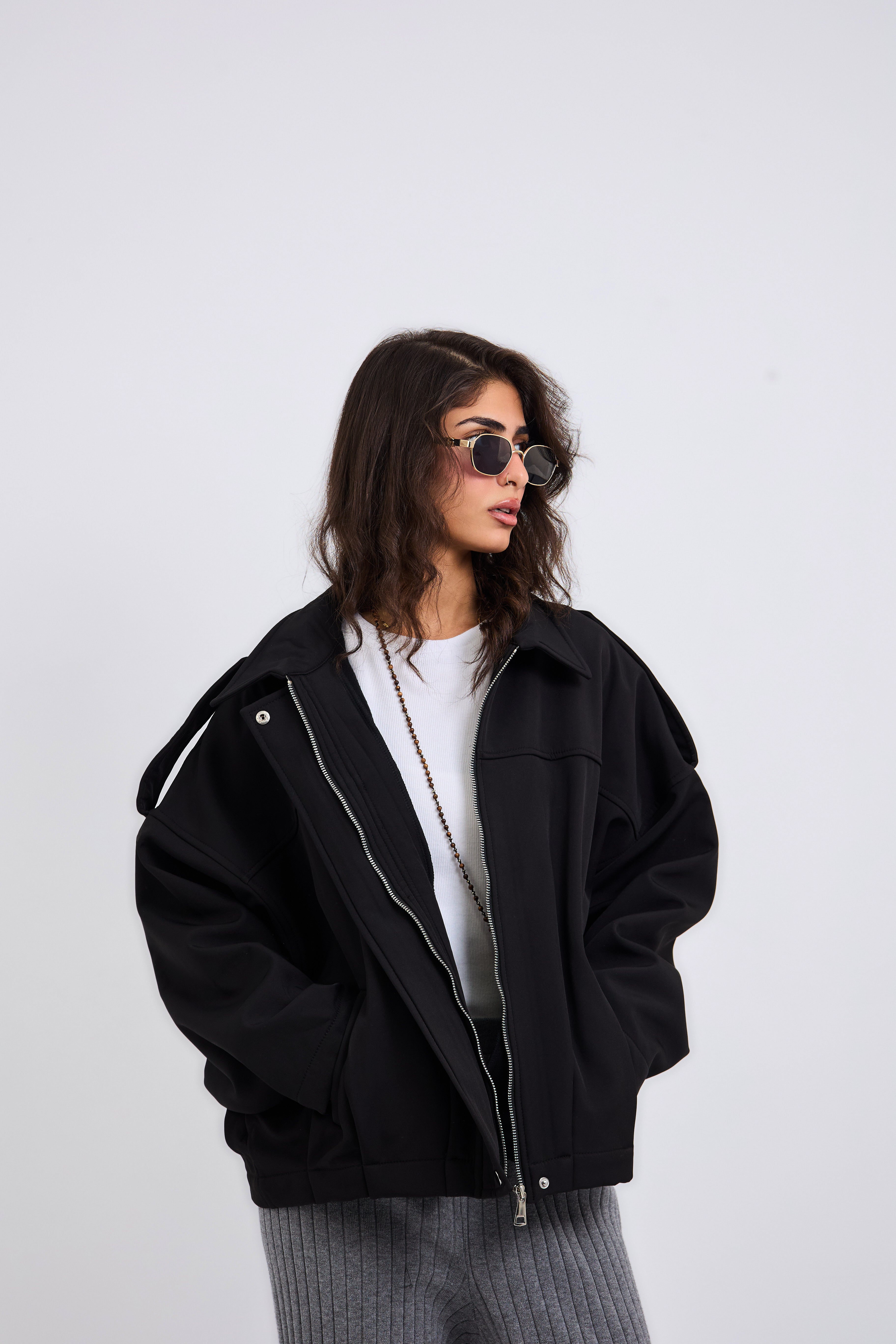 Power Jacket Black - AB ESSENTIALS