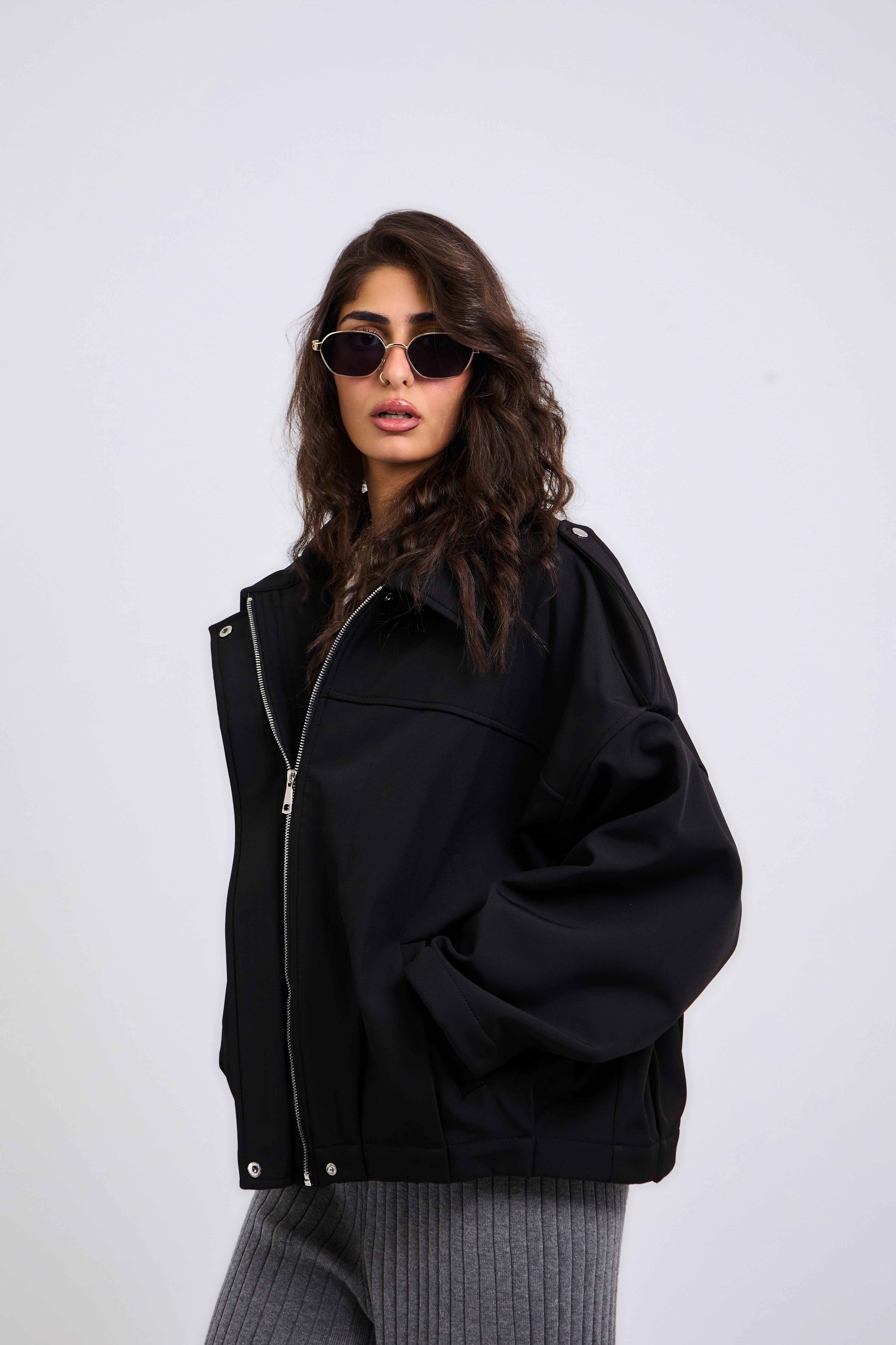 Power Jacket Black - AB ESSENTIALS