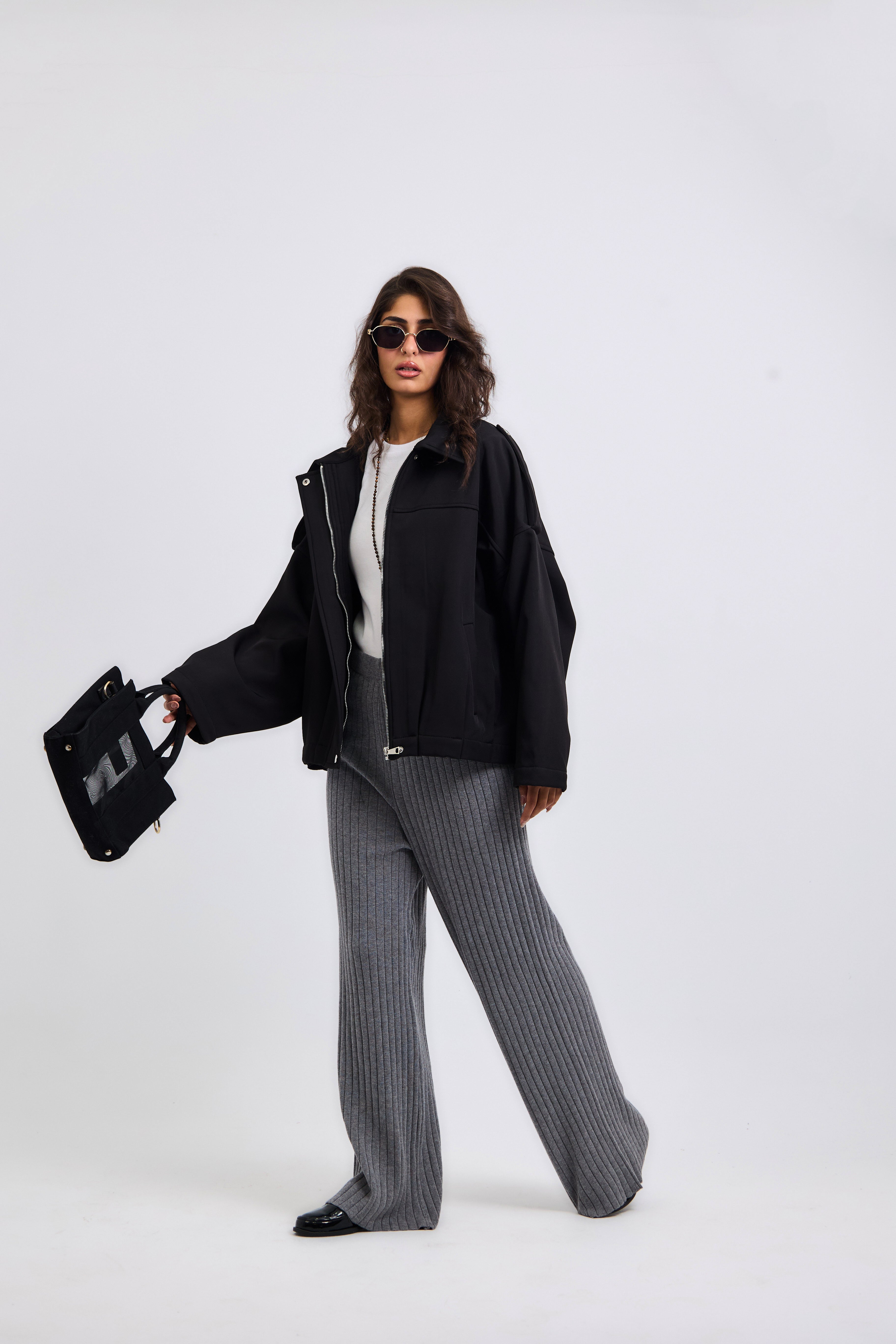 Power Jacket Black - AB ESSENTIALS