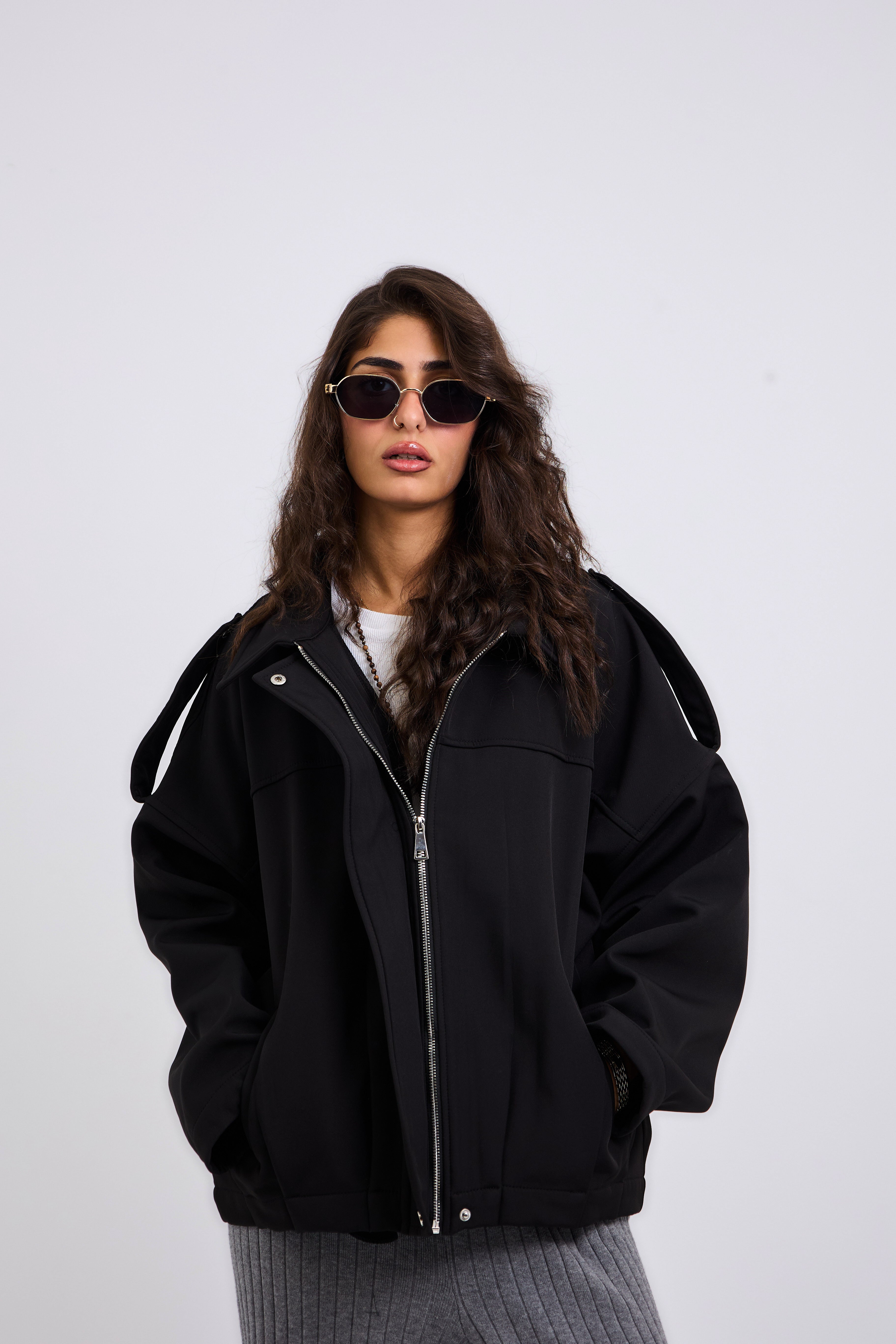 Power Jacket Black - AB ESSENTIALS