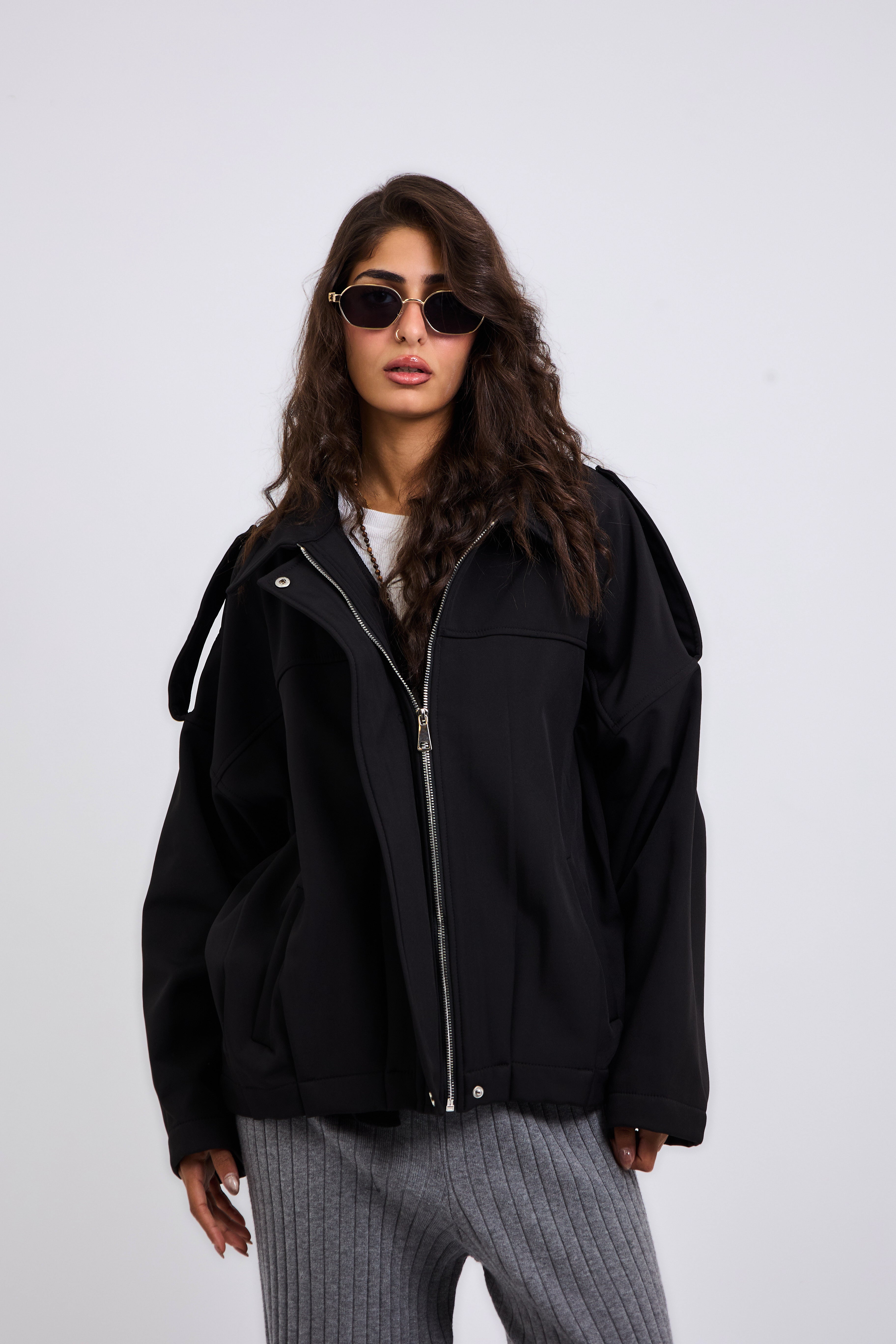 Power Jacket Black - AB ESSENTIALS