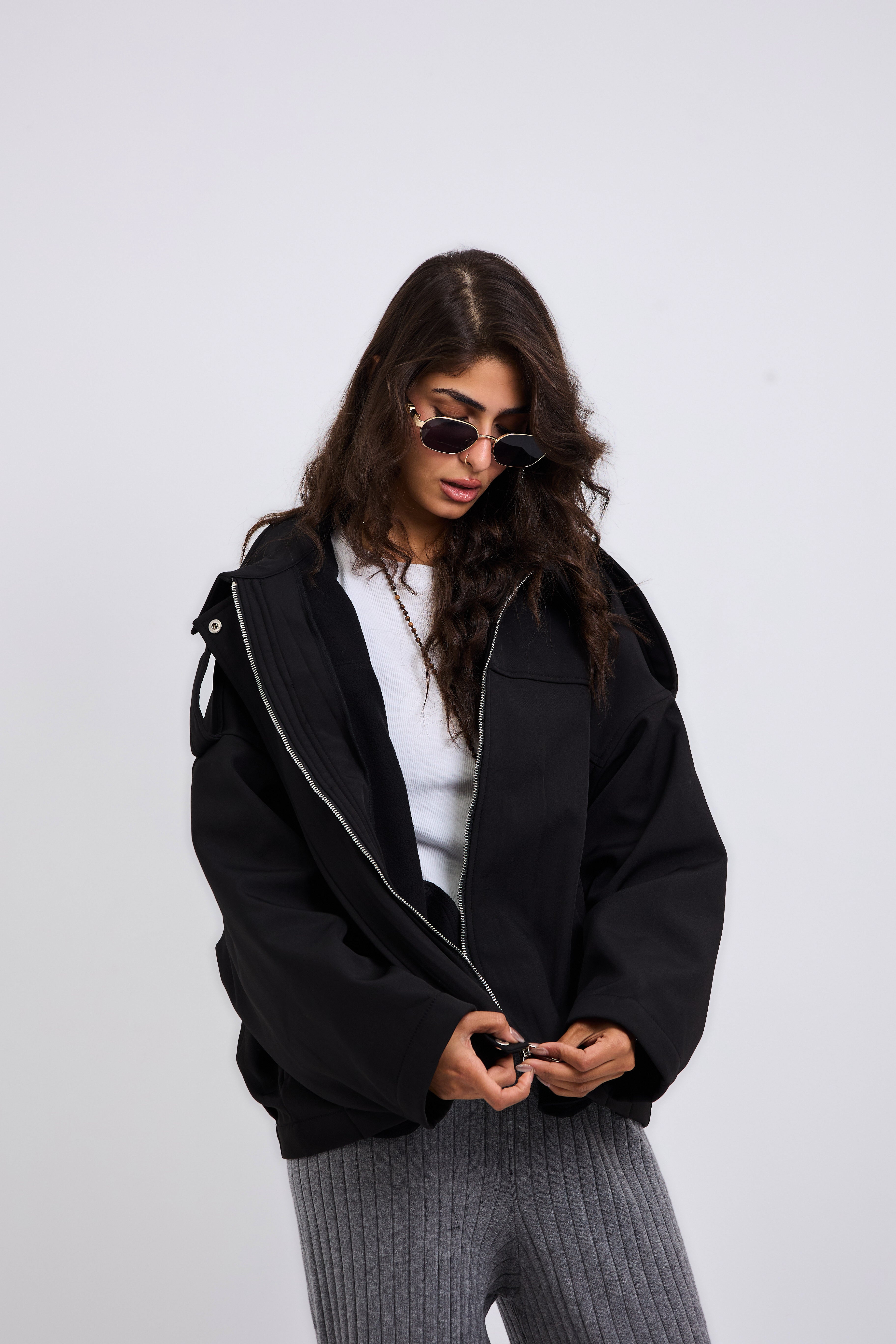 Power Jacket Black - AB ESSENTIALS