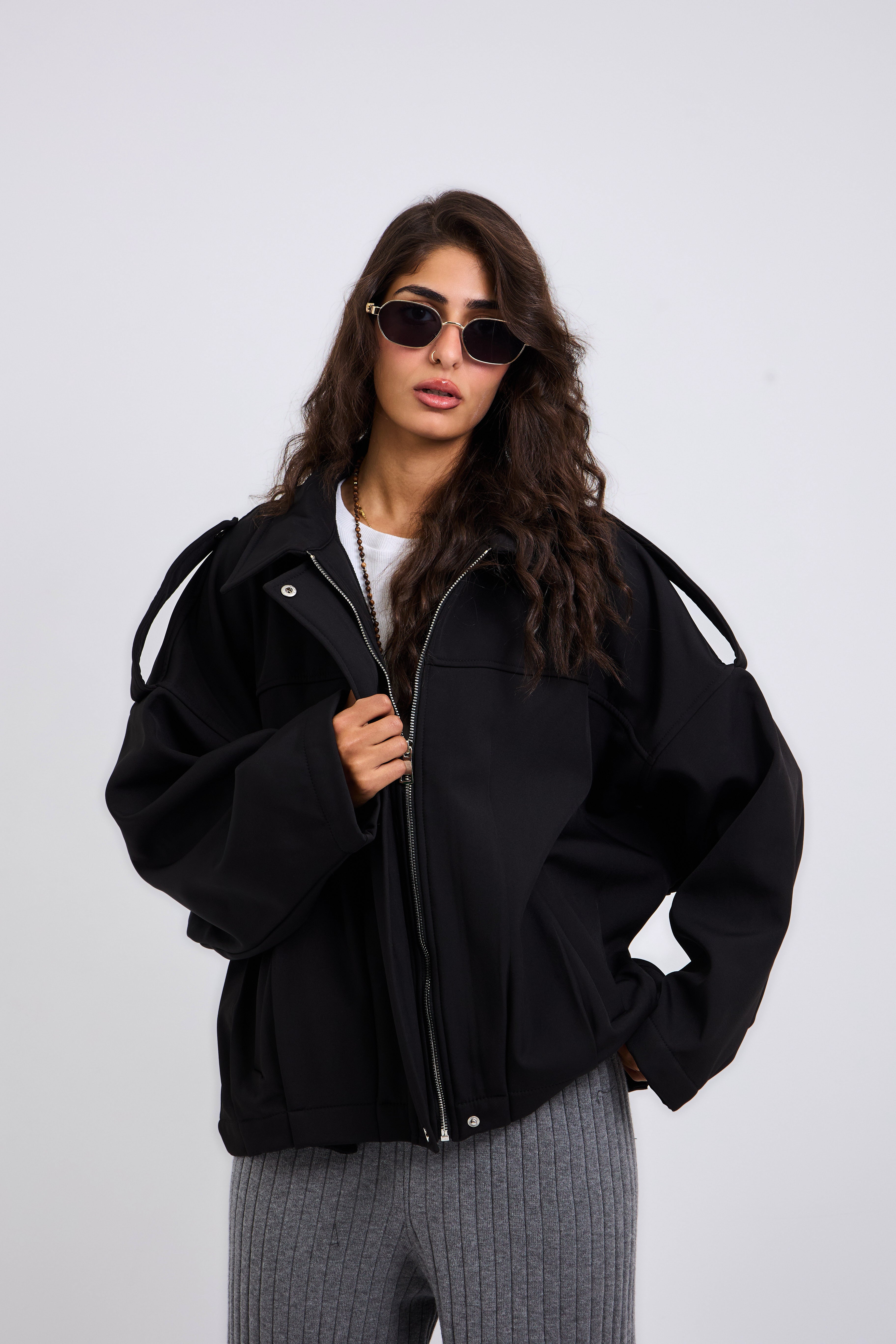 Power Jacket Black - AB ESSENTIALS