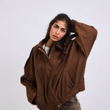 Power Jacket Brown - AB ESSENTIALS