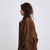 Power Jacket Brown - AB ESSENTIALS