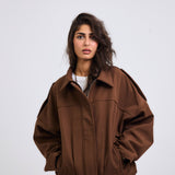 Power Jacket Brown - AB ESSENTIALS