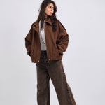 Power Jacket Brown - AB ESSENTIALS