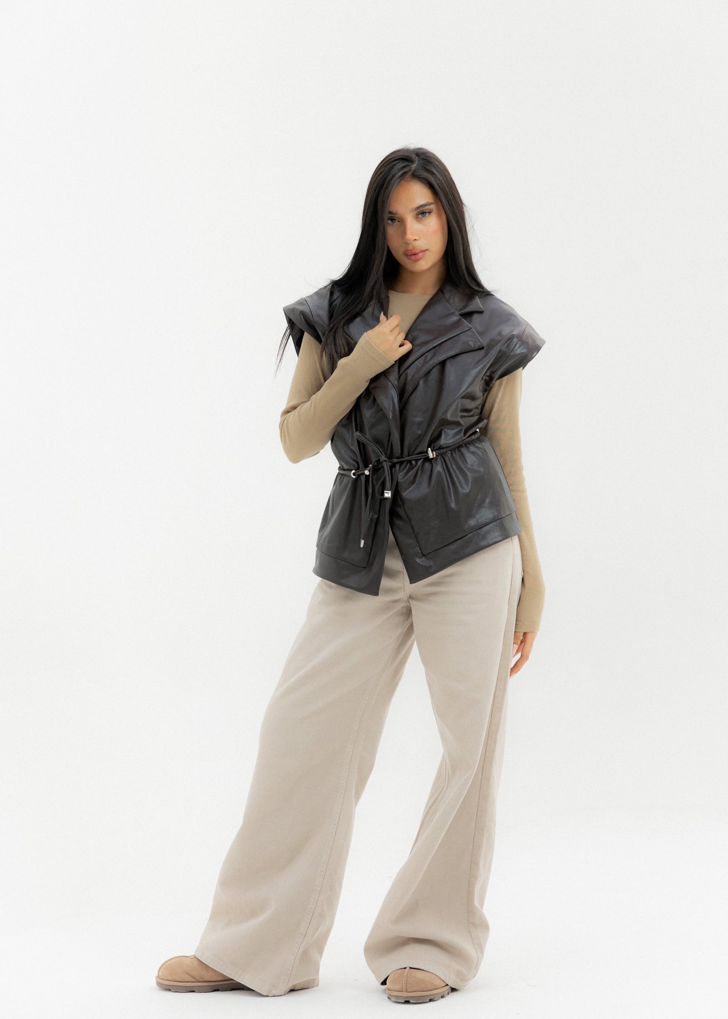 Pulse Vest Brown - AB ESSENTIALS