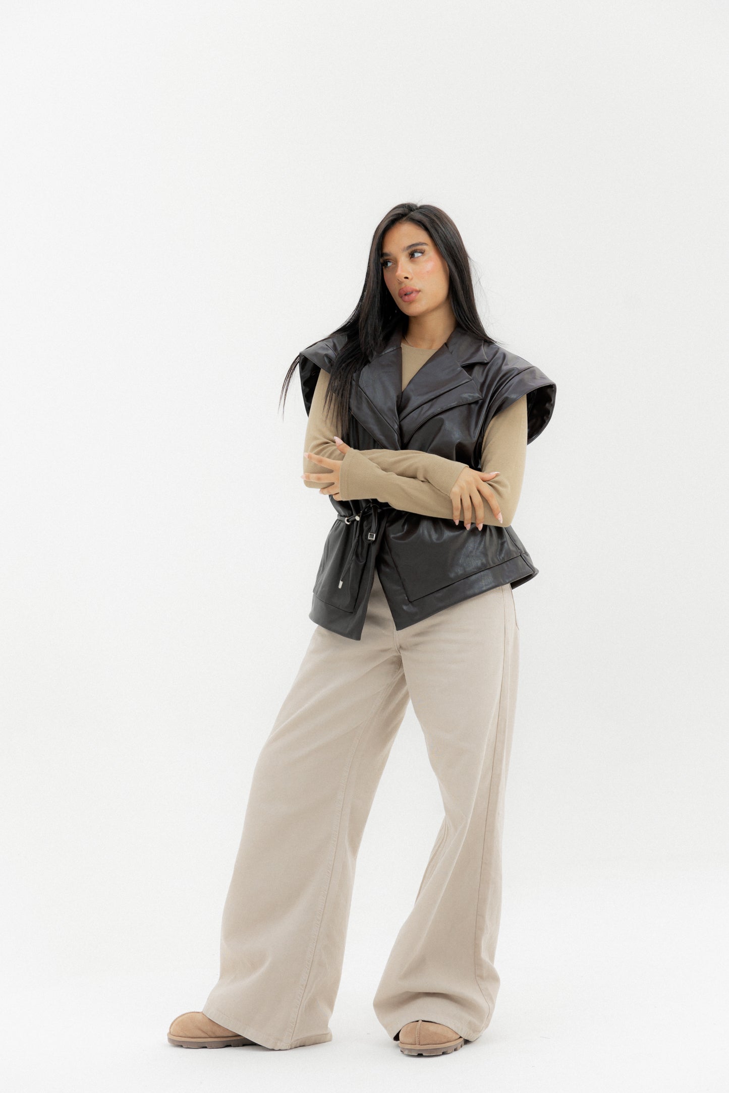 Pulse Vest Brown - AB ESSENTIALS