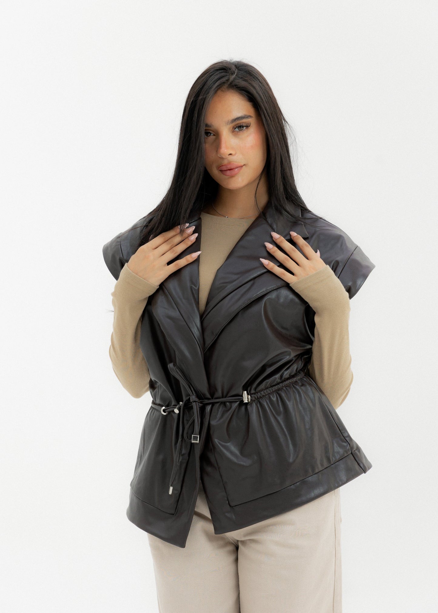 Pulse Vest Brown - AB ESSENTIALS