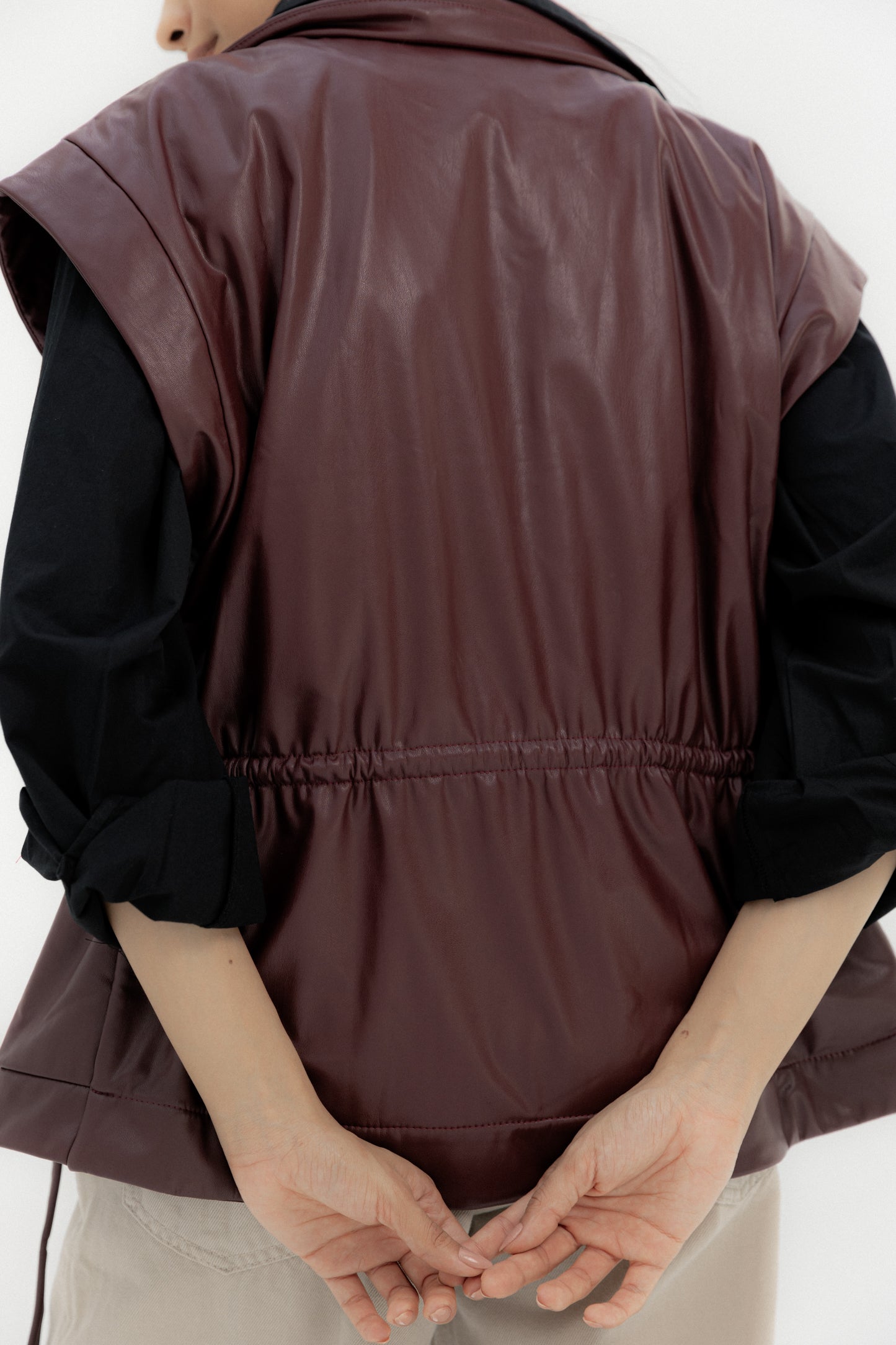 Pulse Vest Burgundy - AB ESSENTIALS