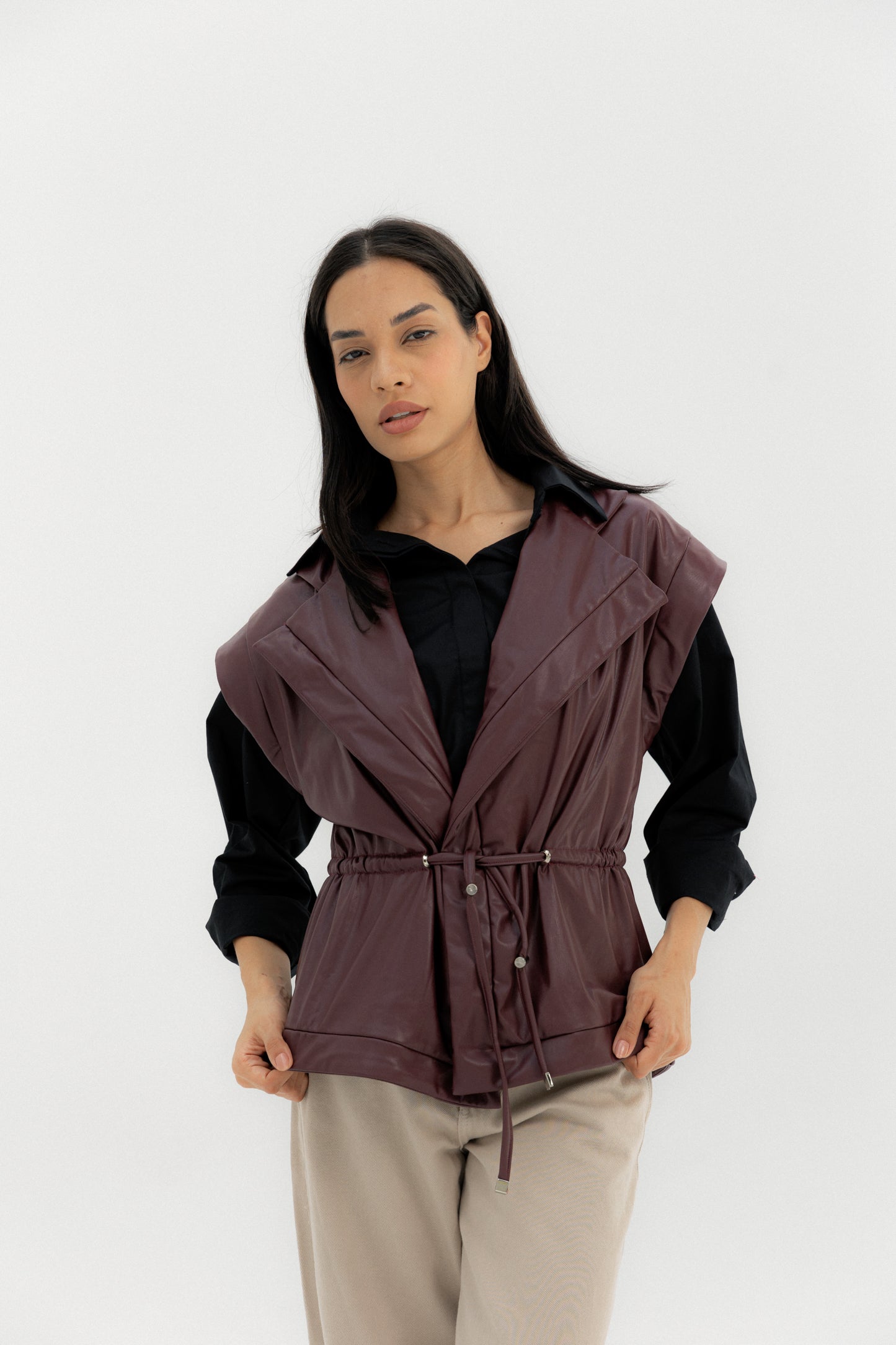 Pulse Vest Burgundy - AB ESSENTIALS