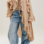 Ruffled Cardigan Cafe - AB ESSENTIALS