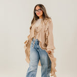 Ruffled Cardigan Cafe - AB ESSENTIALS
