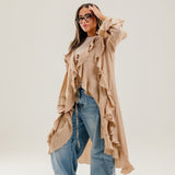 Ruffled Cardigan Cafe - AB ESSENTIALS