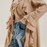 Ruffled Cardigan Cafe - AB ESSENTIALS