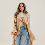 Ruffled Cardigan Cafe - AB ESSENTIALS