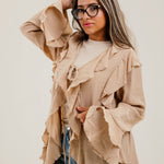 Ruffled Cardigan Cafe - AB ESSENTIALS