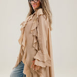 Ruffled Cardigan Cafe - AB ESSENTIALS