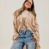 Ruffled Cardigan Cafe - AB ESSENTIALS