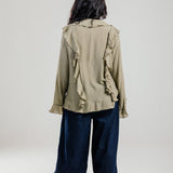 Ruffled Top Olive - AB ESSENTIALS