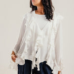Ruffled Top White - AB ESSENTIALS