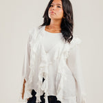 Ruffled Top White - AB ESSENTIALS