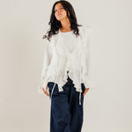 Ruffled Top White - AB ESSENTIALS