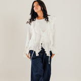 Ruffled Top White - AB ESSENTIALS