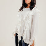 Ruffled Top White - AB ESSENTIALS