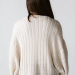 Sandy Crochet Shimmer Cardigan Off White - AB ESSENTIALS