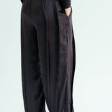 Satin Glow Pants Black - AB ESSENTIALS