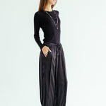 Satin Glow Pants Black - AB ESSENTIALS