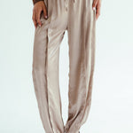 Satin Glow Pants Gold - AB ESSENTIALS