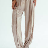 Satin Glow Pants Gold - AB ESSENTIALS