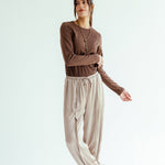 Satin Glow Pants Gold - AB ESSENTIALS