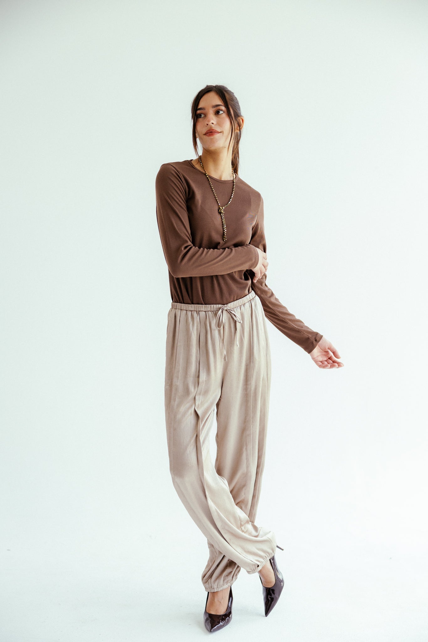 Satin Glow Pants Gold - AB ESSENTIALS