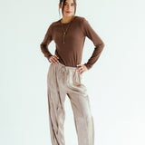 Satin Glow Pants Gold - AB ESSENTIALS
