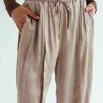 Satin Glow Pants Gold - AB ESSENTIALS