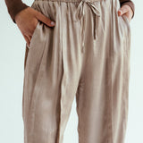 Satin Glow Pants Gold - AB ESSENTIALS