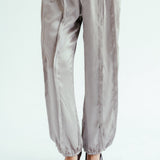 Satin Glow Pants Silver - AB ESSENTIALS