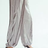 Satin Glow Pants Silver - AB ESSENTIALS